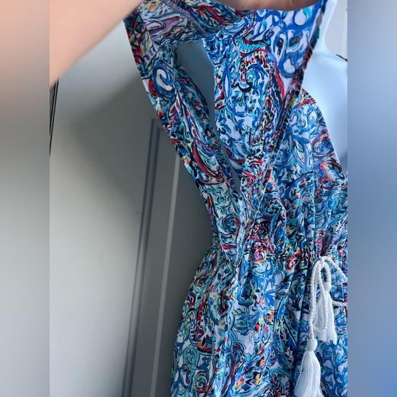 Lauren Ralph Lauren Swim Cover-Up Dress size L Paisley Boho Beach Style - Picture 8 of 9